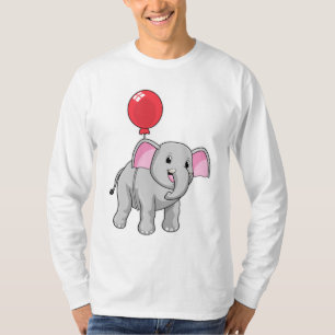 T-shirt Eléphant avec ballon