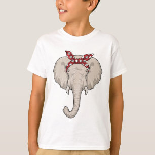 T-shirt Eléphant avec Bandana