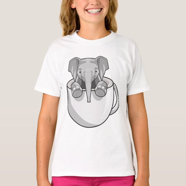 T-shirt Elephant avec la coupe (Devant)