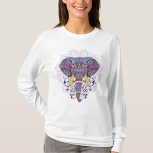 T-shirt Elephant Avec Mandala