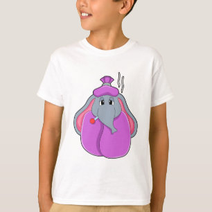 T-shirt Eléphant avec thermomètre à fièvre