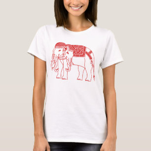 T-shirt Elephant blanc thaïlandais Erawan