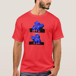 T-shirt Éléphant bleu