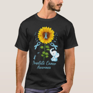 T-shirt Elephant bleu clair Ruban Prostate Cancer Award