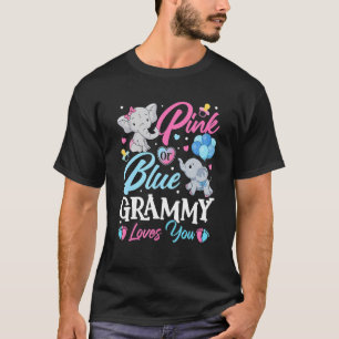 T-shirt Elephant bleu rose Grammy vous aime Grossesse Reve