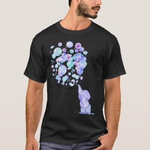 T-shirt Eléphant Bleu Violet Ballons Prévention du suicide
