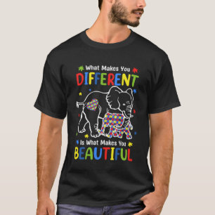T-shirt Elephant Ce qui vous rend différentes Sensibilisat