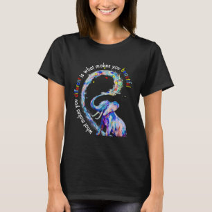 T-shirt Elephant Ce qui vous rend différentes Sensibilisat