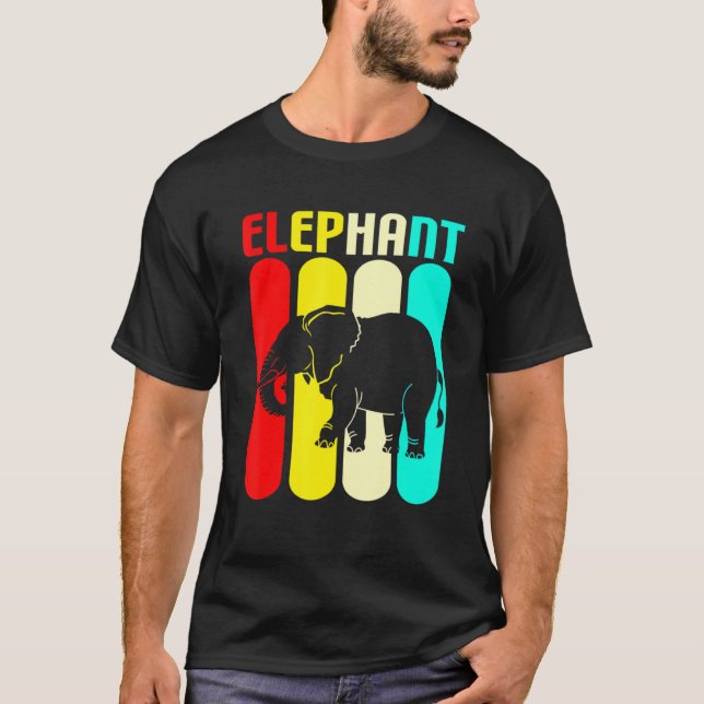 T-shirt Eléphant coloré (Devant)