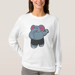 T-shirt Elephant comme joueur de handball avec Handball