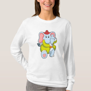 T-shirt Elephant comme pompier avec Proboscis
