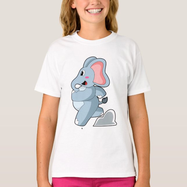 T-shirt Eléphant coureur (Devant)