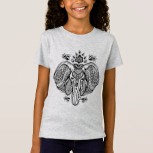 T-Shirt Éléphant d'Asie vintage inspiré