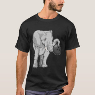 T-shirt Éléphant de bowling