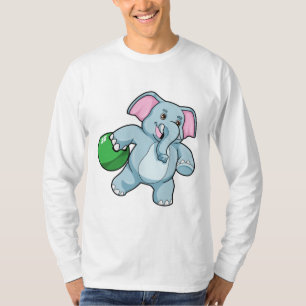 T-shirt Éléphant de bowling