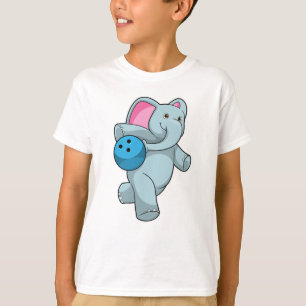 T-shirt Éléphant de bowling