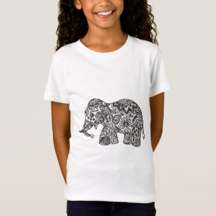 T-Shirt Éléphant de griffonnage