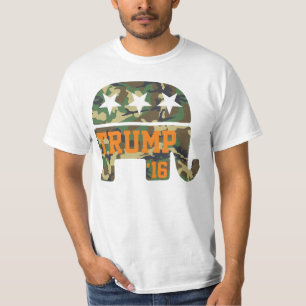 T-shirt Éléphant de républicain de camouflage de l'atou