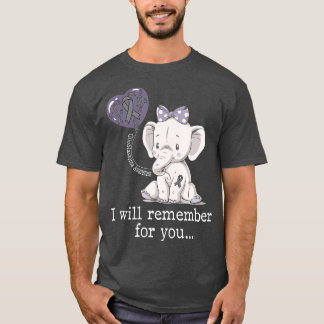 T-shirt Eléphant de sensibilisation à la Glioblastoma