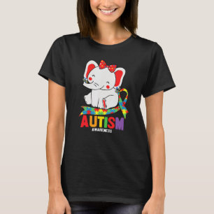 T-shirt Éléphant de sensibilisation Maman portant des bouc