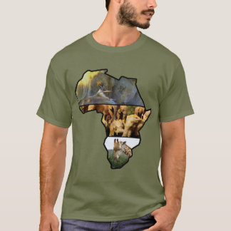 T-shirt Eléphant du continent africain de la faune, Giraff