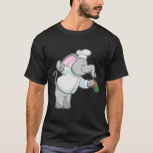 T-shirt Elephant en chef avec shaker de sel