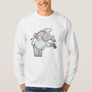 T-shirt Elephant en chef avec shaker de sel