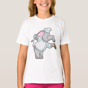 T-shirt Elephant en chef avec shaker de sel