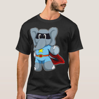T-shirt Eléphant en héros avec le Cap
