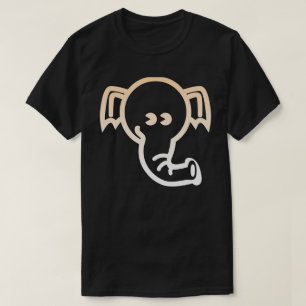 T-shirt Eléphant esthétique Stylisé ligne mignonne Art Yog