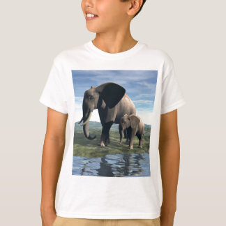 T-shirt Eléphant et bébé