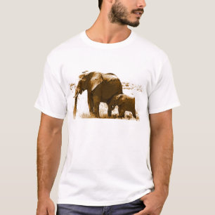 T-shirt Éléphant et éléphant de bébé
