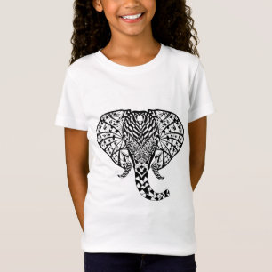 T-Shirt Éléphant ethnique de motif