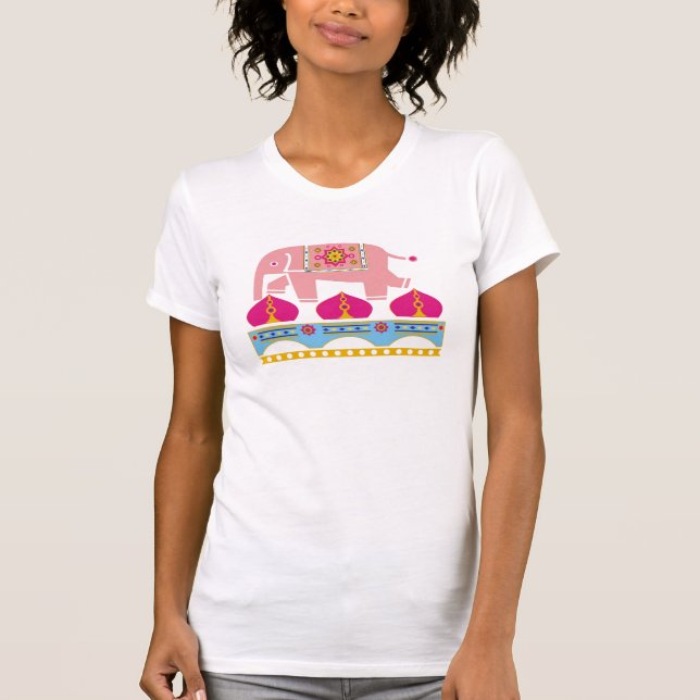 T-shirt Éléphant exotique (Devant)