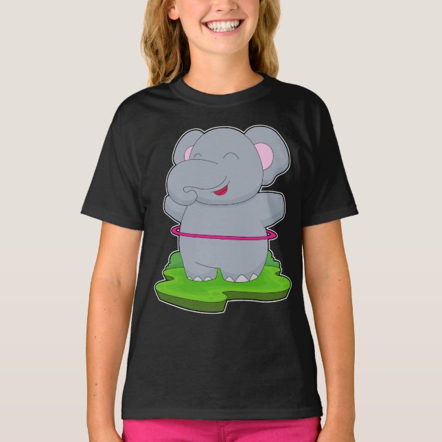 T-shirt Eléphant Fitness Gymnastique Sports (Devant)