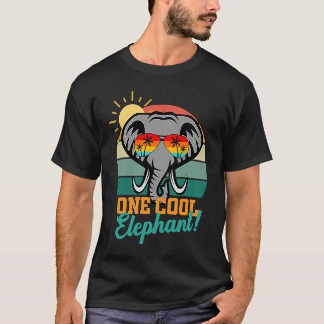 T-shirt Elephant  for women men kid wildlife World Elephan (Devant)