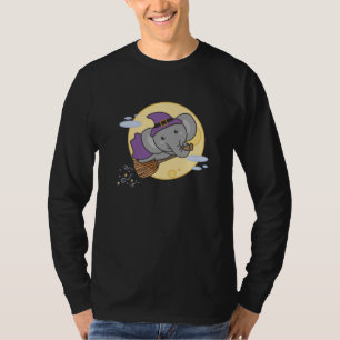 T-shirt Elephant Halloween sorcière enfants sorcières cost
