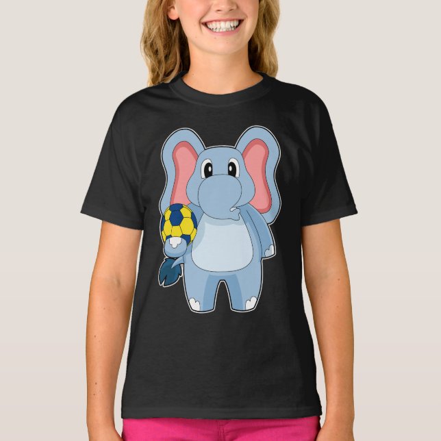 T-shirt Elephant Handball joueur Handball Handball (Devant)