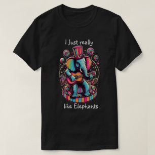 T-shirt Éléphant harmonieux : Séance de confiture de guita
