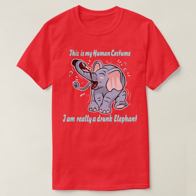 T-shirt Eléphant ivre (Design devant)
