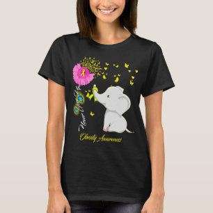 T-shirt Eléphant je porte pendant que pour la sensibilisat