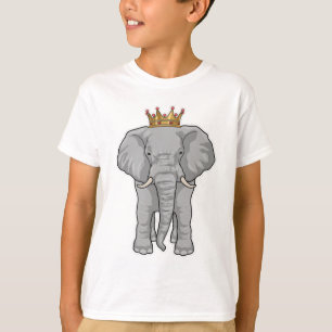 T-shirt Elephant King Crown