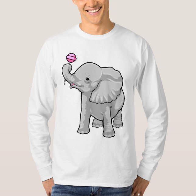 T-shirt Eléphant Lollipop (Devant)