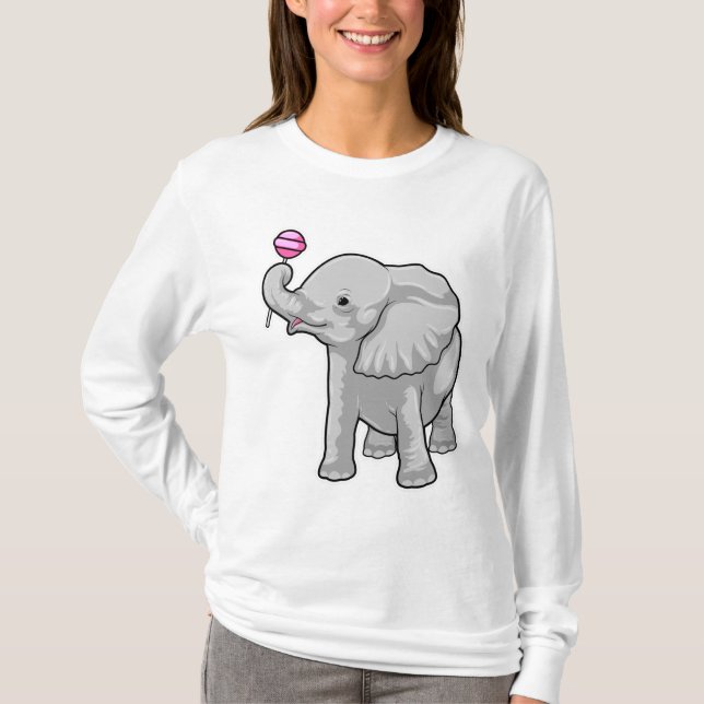 T-shirt Eléphant Lollipop (Devant)
