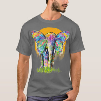 T-shirt Eléphant Lover Graphique Eléphant