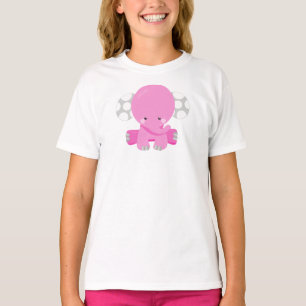 T-shirt Eléphant mignon, Eléphant petit, Eléphant rose