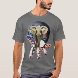 T-shirt Elephant Motif africain Animaux colorés Mammal Ele