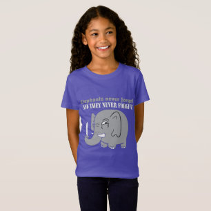T-Shirt Éléphant Ne Jamais Abandonner