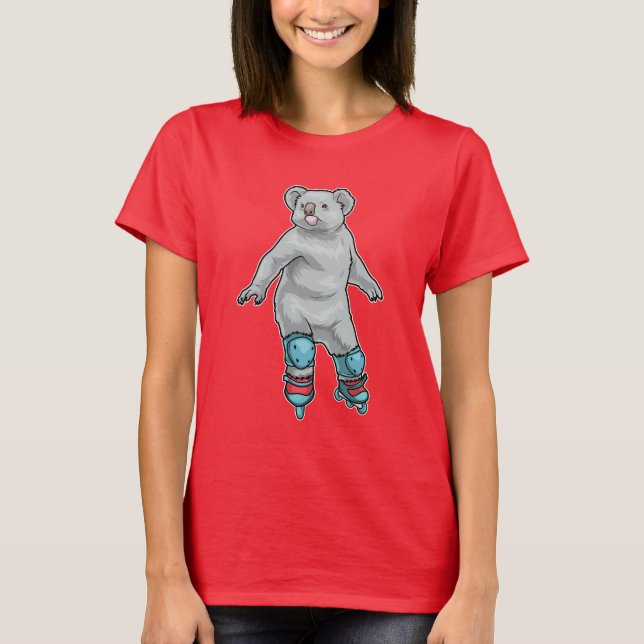 T-shirt Elephant Patinage en ligne Patins en ligne (Devant)