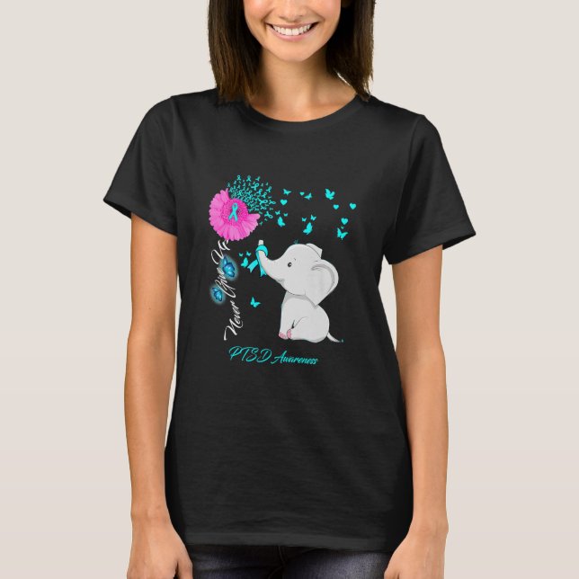 T-shirt Eléphant Ptsd Sensibilisation Eléphant (Devant)